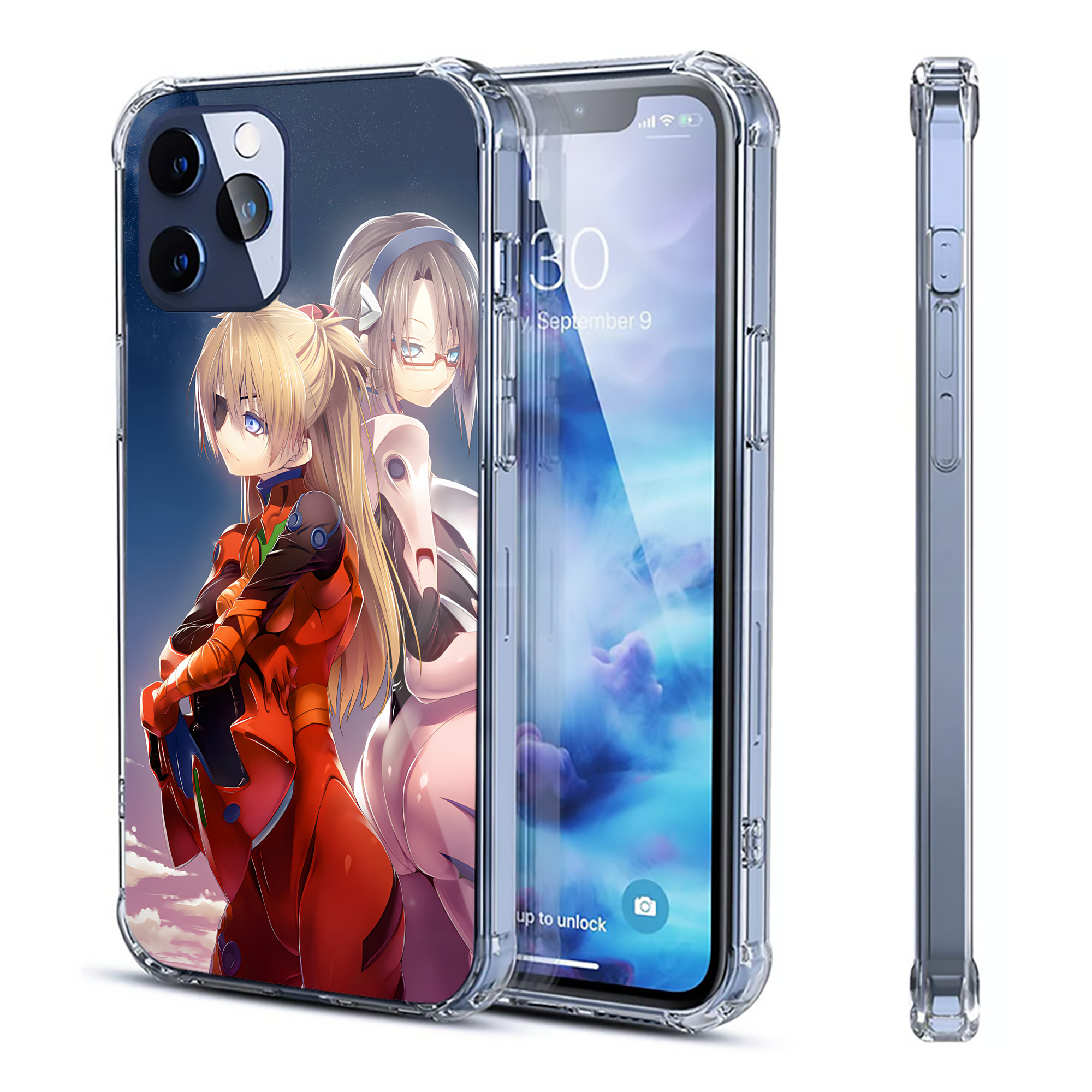 （画像用） EVA 新世紀エヴァンゲリオン 【iPhone 12シリーズ対応】透明スマホケース（クリアソフトケース）